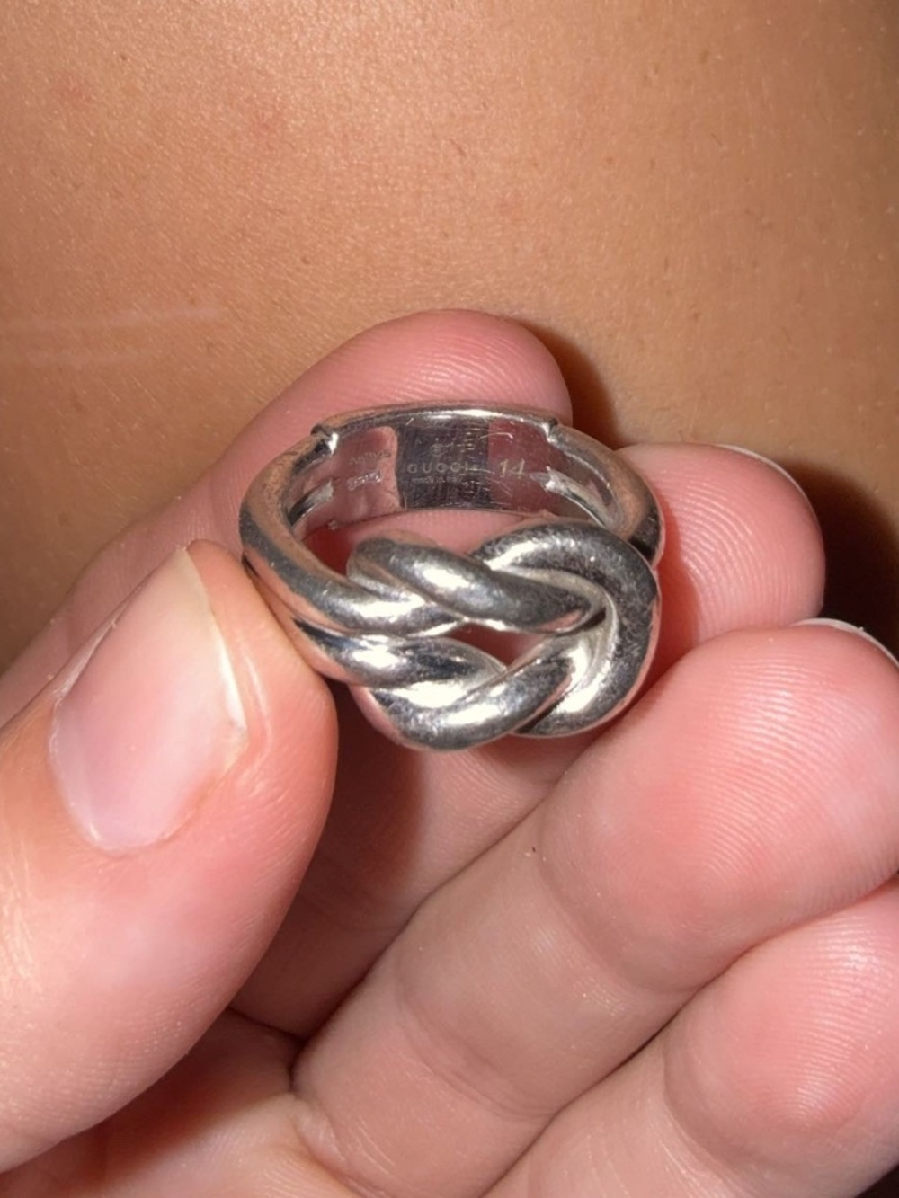 Authentic Gucci Grande Knot Ring Size 7 - Picture 9 of 9